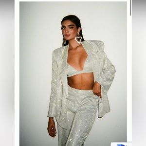 SLA The Label Gold Paloma Blazer + Pants